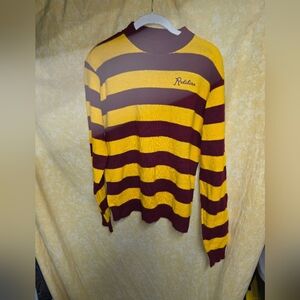 Vintage Washington Redskins Logo 7 Inc. Striped Knit Sweater | Size M | USA Made